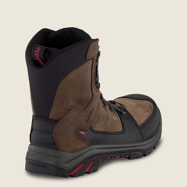 Safety Støvler Herre - Red Wing Trades - 8-Inch Boa® Waterproof Csa Toe - Brune/Sort - ERSWFY-596